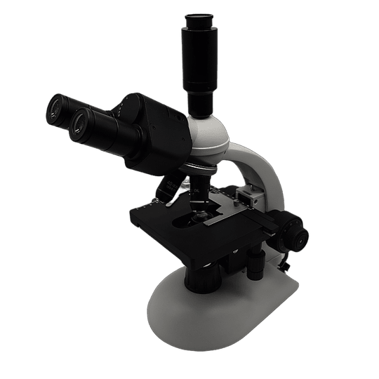 Microscopio Trinocular, 40x-1000x, Siedentopf, Iluminacion Led 3W, Modelo T1, Educacional, Veterinario