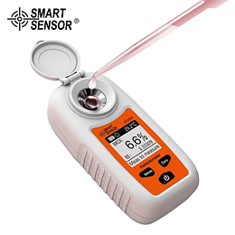 Refractometro Digital LCD, SmartSensor, medidor de Brix, jugo de frutas, bebidas, ATC, instrumento de medición de contenido de azúcar 0-35%