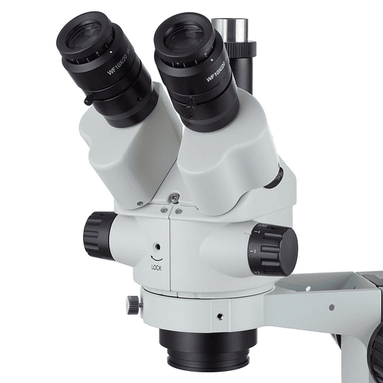 Microscopio Stereo 3.5X-100X, Camara 8MP, 4K, HDMI, MicroSD, Zoom, Simulfocal, Stand + Boom + LED 144 BA-010T- COPIAR