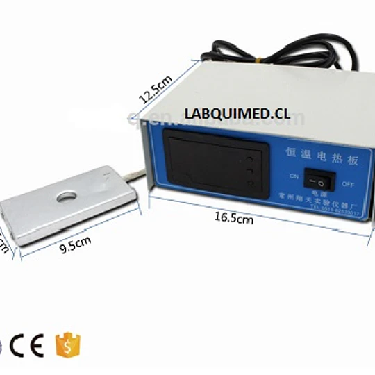 Platina calefaccionada para microscopio, control digital de temp. Ambiente a 50 ºc