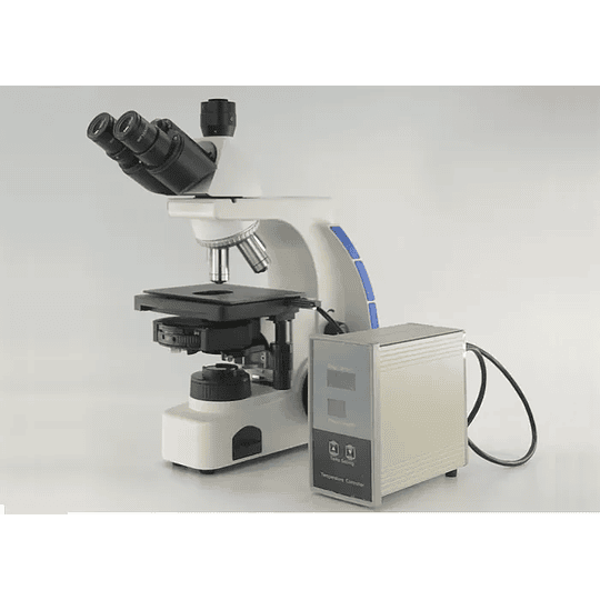 Microscopio Trinocular Avanzado, 40x-1000x, Modelo UPH203i, Contraste de Fase, Plantina Calefactora con Sistema de Control ideal para proyectos inseminación artificial.