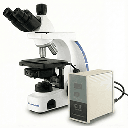Microscopio Trinocular Avanzado, 40x-1000x, Modelo UPH203i, Contraste de Fase, Plantina Calefactora con Sistema de Control ideal para proyectos inseminación artificial.