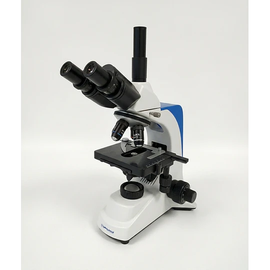 Microscopio Trinocular Profesional Labquimed 40x-1000x, Modelo T1-XT, Led, Veterinario, Laboratorio, Educacional
