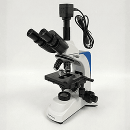 Microscopio Trinocular Camara 8MP 4K, Labquimed 40x-1000x, Modelo T1-XT, Led, Veterinario, Laboratorio, Educacional