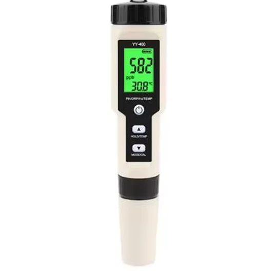 Peachimetro multi parametro 4 en 1, PH/ORP/H2 y TEMPERATURA YY-400