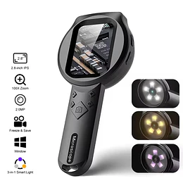 Lupa Digital IPS de 2,8 pulgadas HD 1080P 100X, microscopio portátil, lupa de mano para reparación electrónica, control de joyas