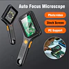 Microscopio Digital portátil, pantalla a Color IPS de 3,0 pulgadas, enfoque automático, microscopios de vídeo de monedas de 2MP