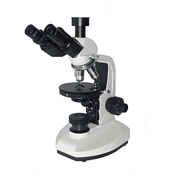Microscopio Polarizado Trinocular Modelo MCS-P1350T Objetivos Planos acromáticos 4X, 10X, 40X (S), 100X (S, Aceite)