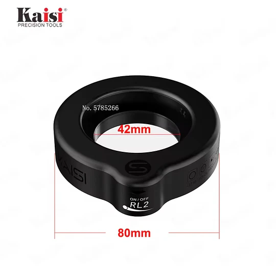 Anillo led KAISI Para microscopio estereo, No compatible con Barlow 0,5x