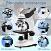 Microscopio Binocular escolar de 40x-2500x con Bolso