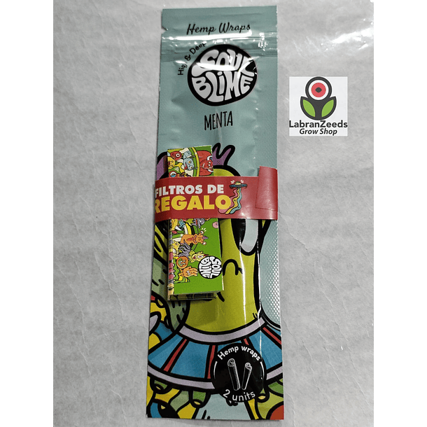 HEMP WRAPS SOULBLIME SABOR MENTA 