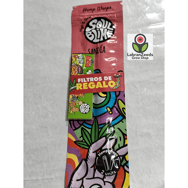 HEMP WRAPS SOULBLIME SABOR SANDÍA 