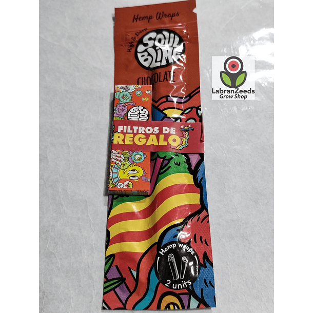HEMP WRAPS SOULBLIME SABOR CHOCOLATE 