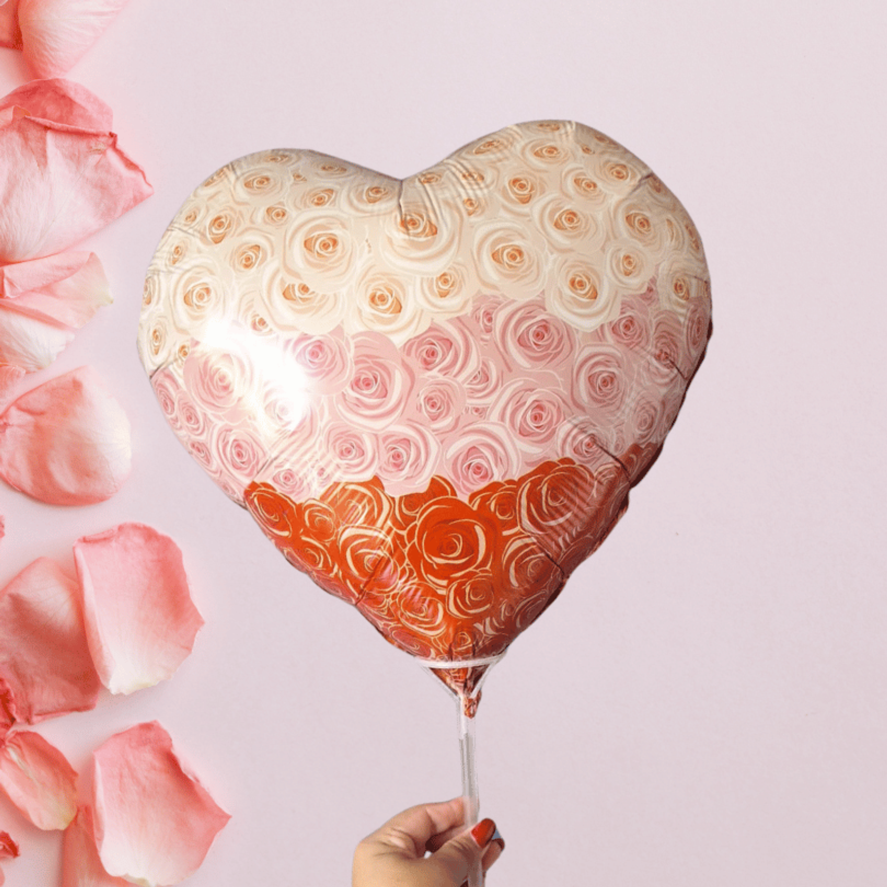 Globo Latex Rosas  1