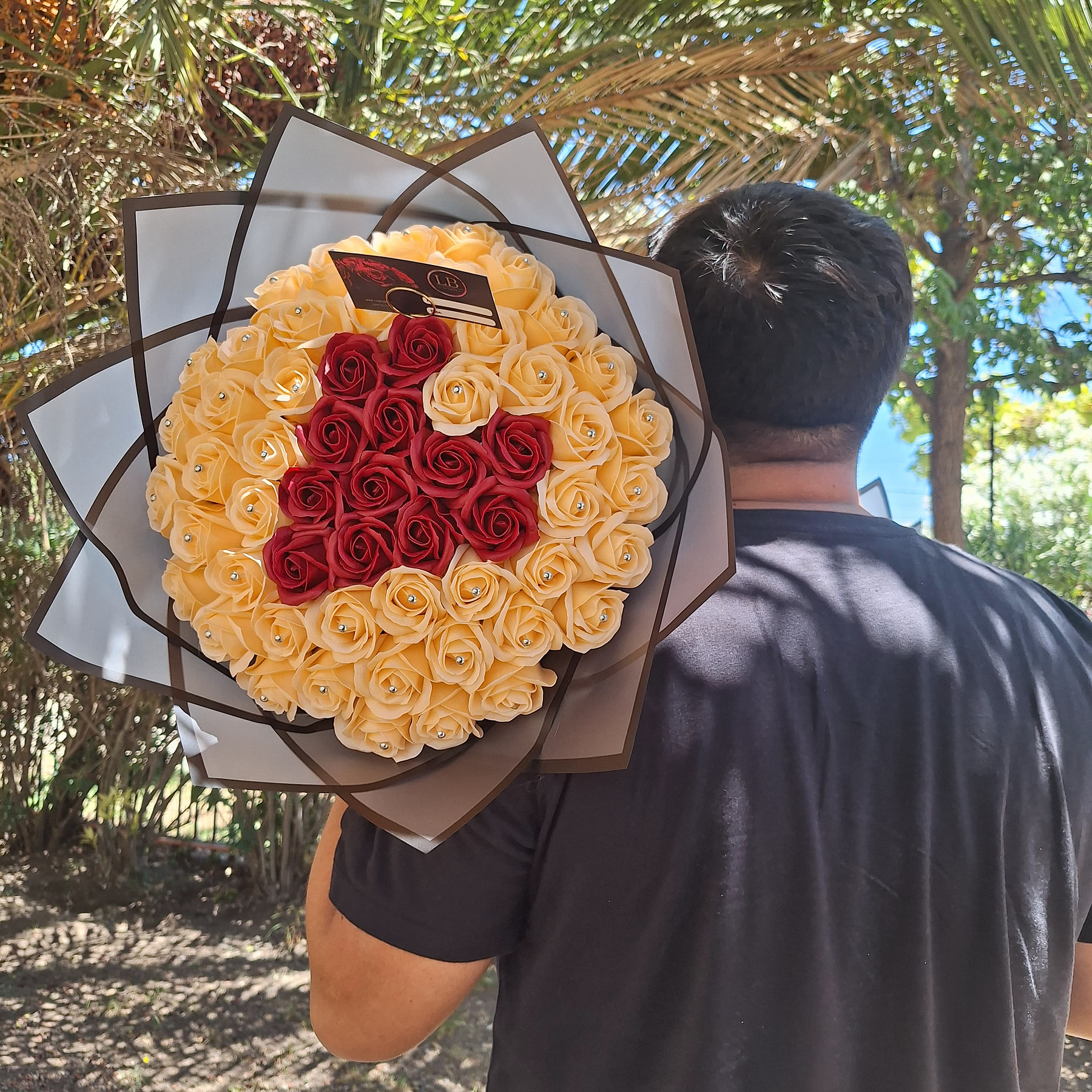 Corazon Burdeo con Damasco 2