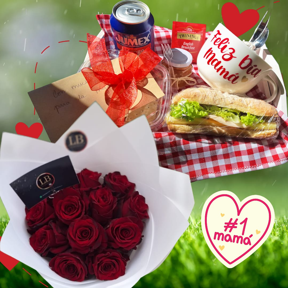 Desayuno + Rosas Naturales  1