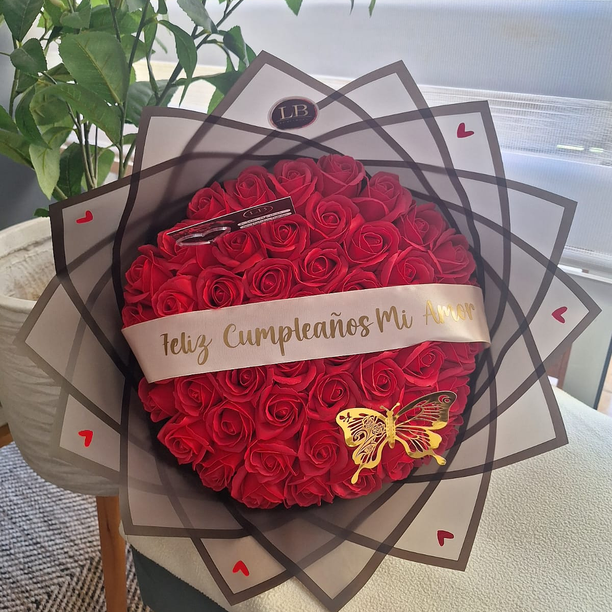 Ramo de 50 rosas eternas de cumpleaños  2