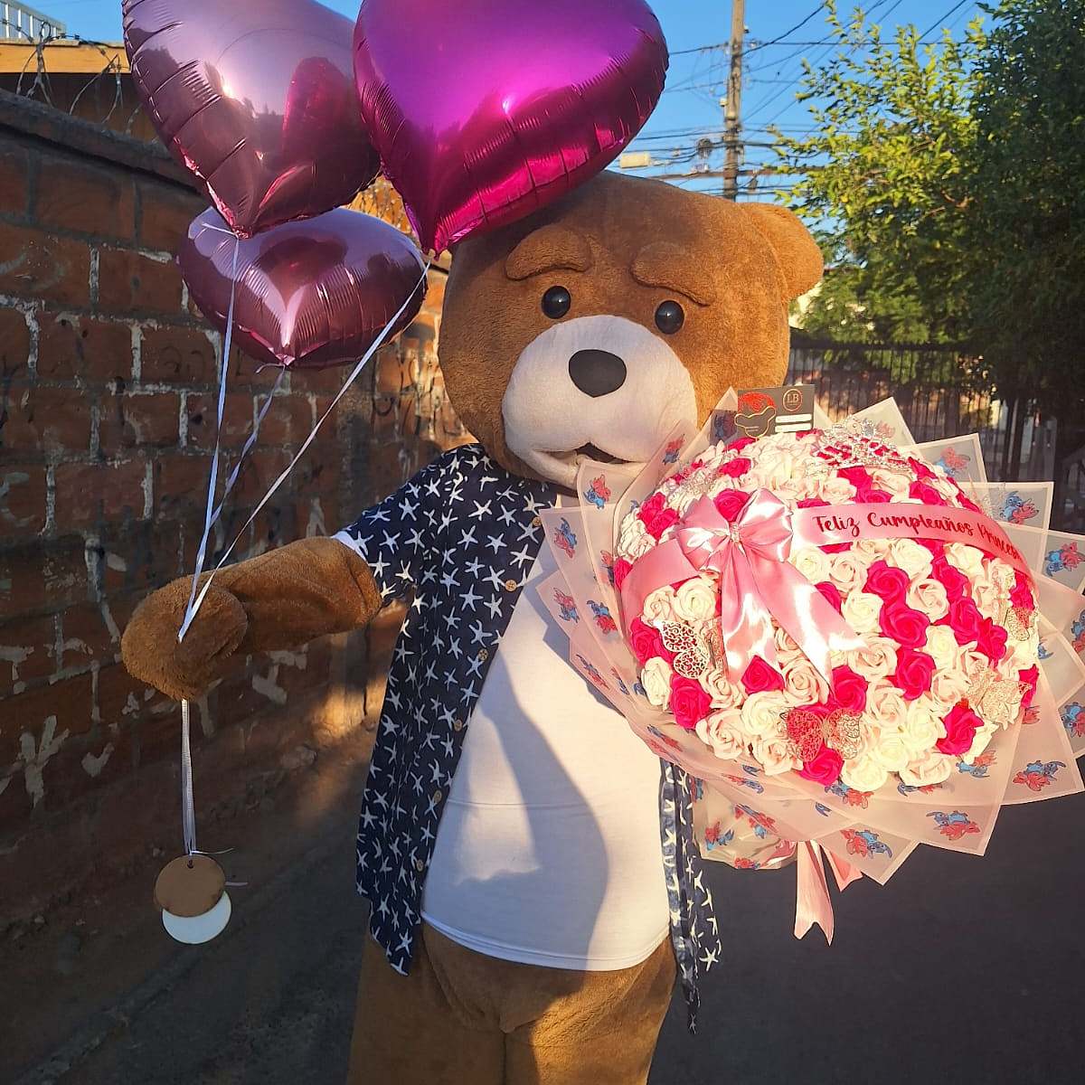 🐻 + Ramo de 150 Rosas eternas  1