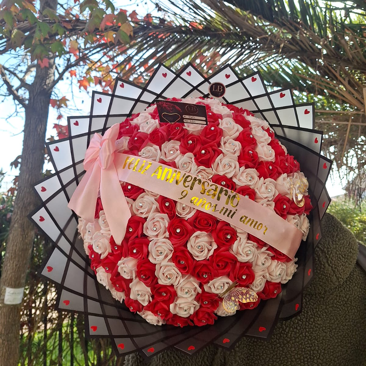 Ramo de 150 Rosas Eternas bicolor  1