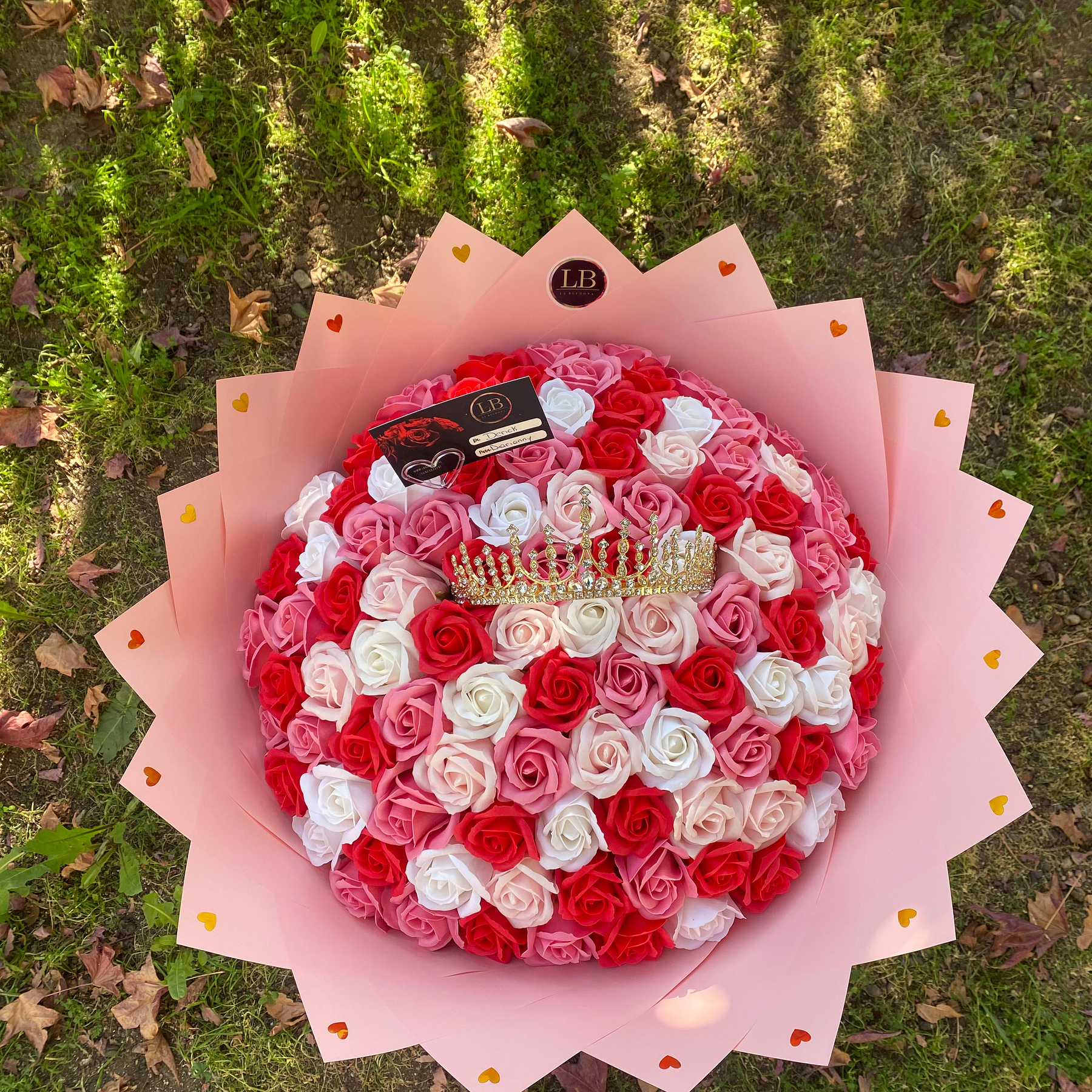 Ramo de 100 Rosas Eternas con Tonalidades Rosa  2