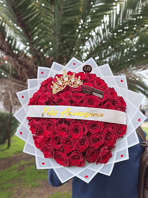 Ramo de 50 Rosas Naturales 