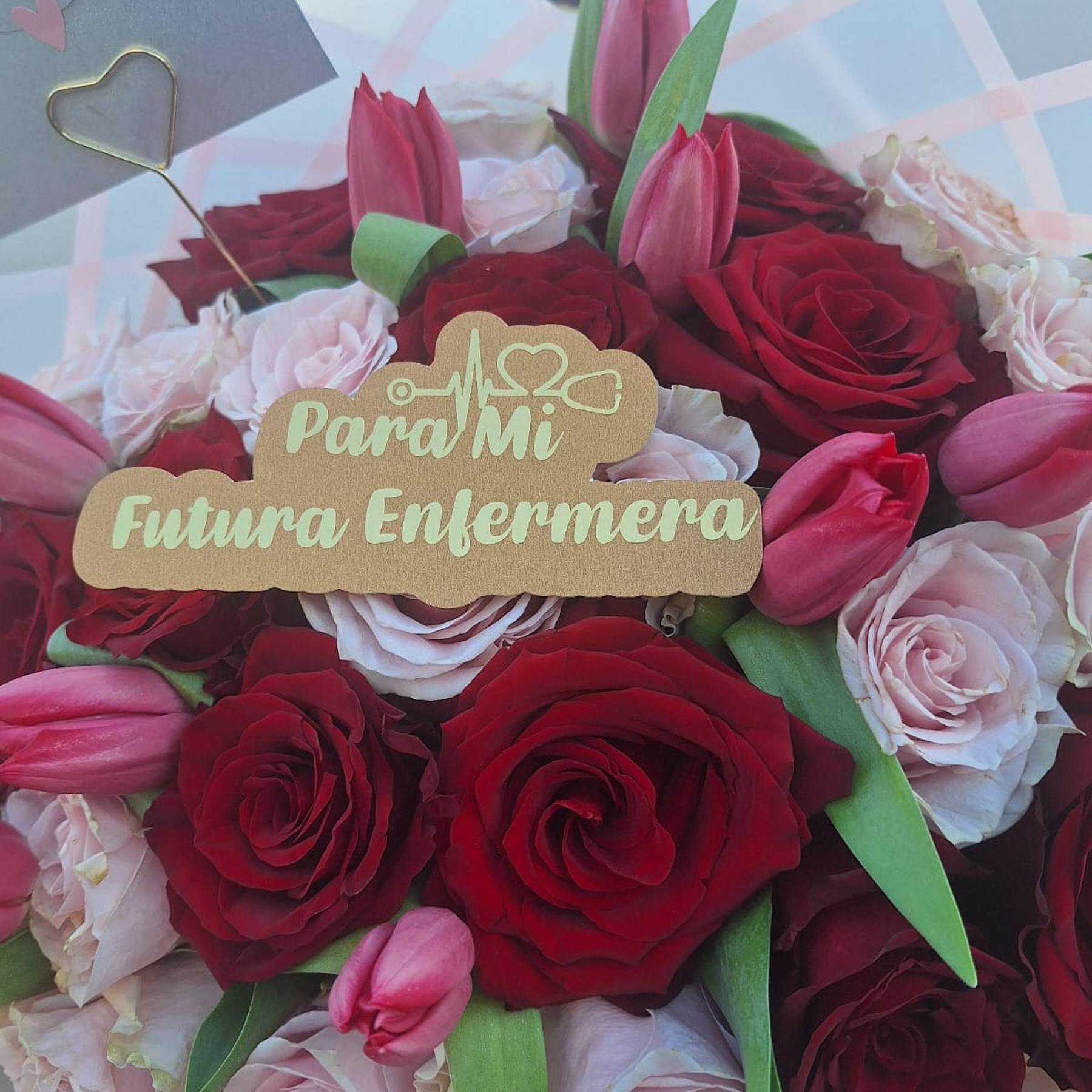 Mix de Rosas Naturales + Tulipanes  2