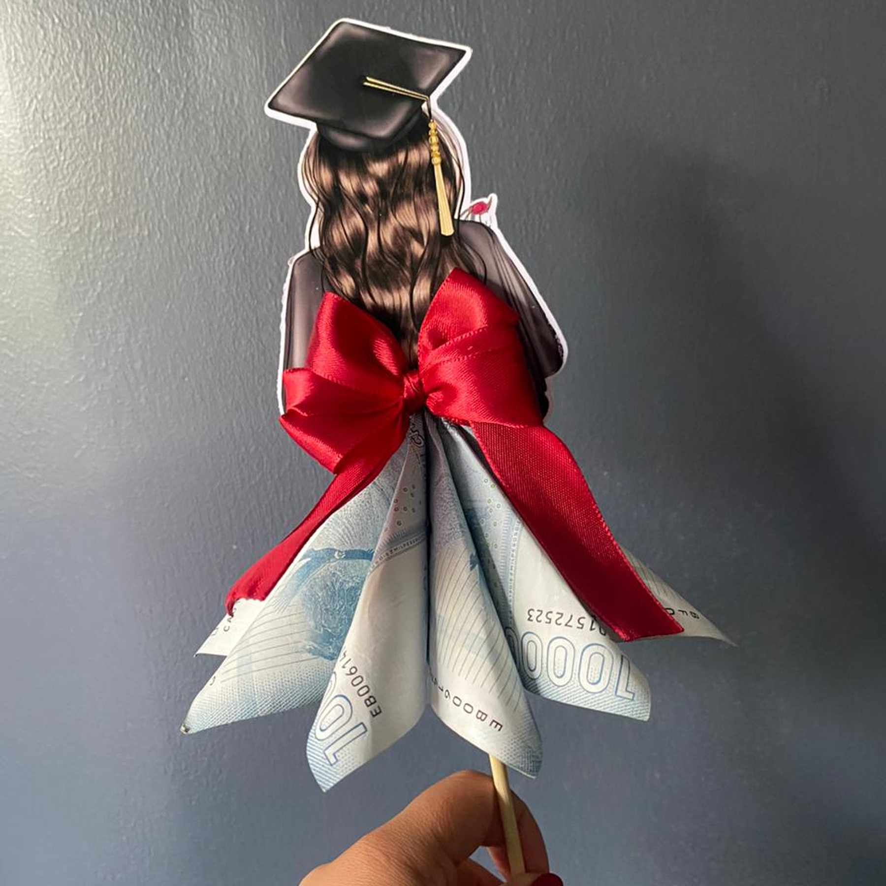 Topper de Graduada con dinero  2