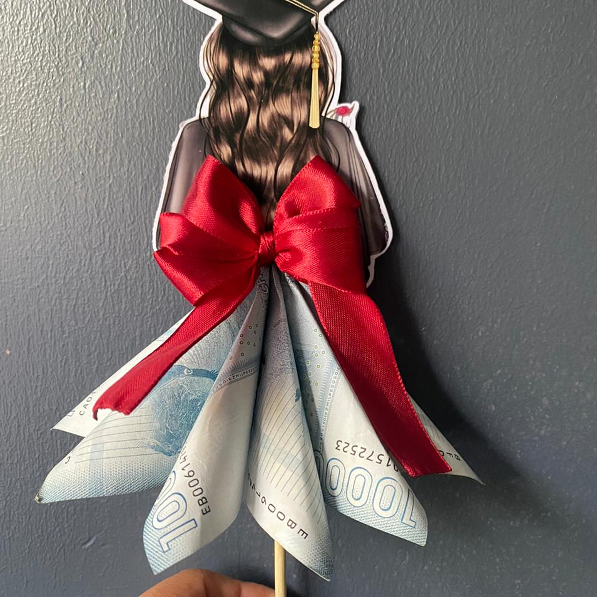 Topper de Graduada con dinero  1