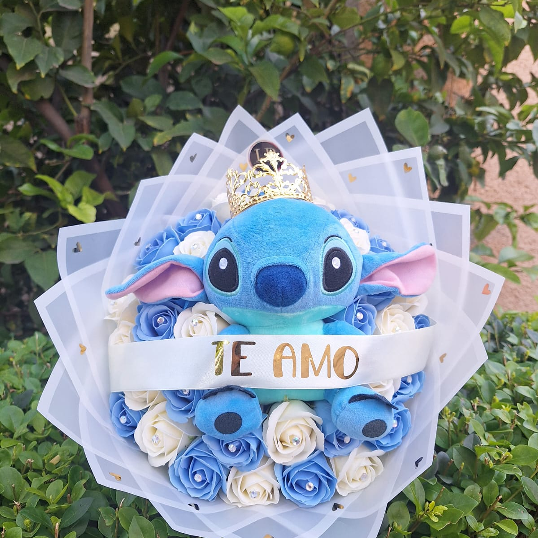 Ramo con peluche de Stitch  1