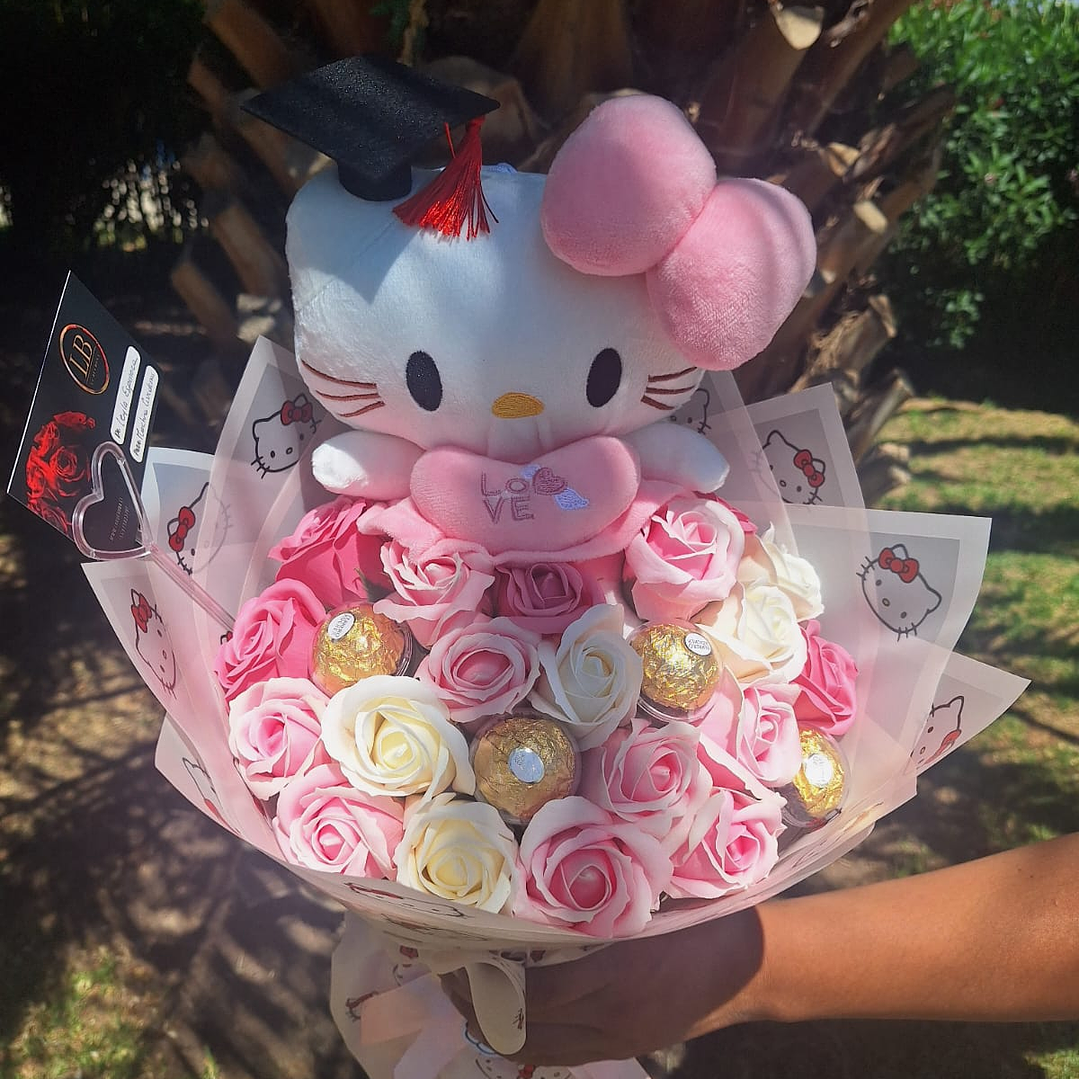 Ramo de Hello kitty + Bombones  1