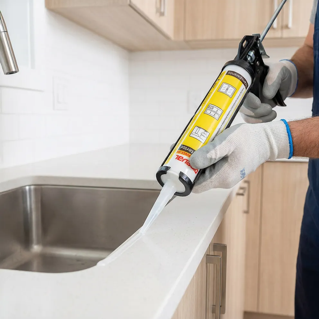 24 unidades Silicona Acética Transparente con fungicida interior y exterior 280ml 3