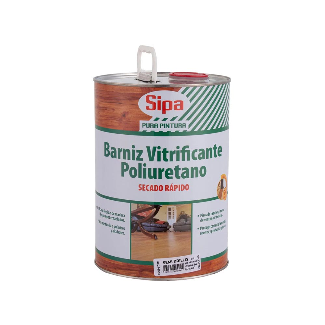 Barniz Vitrificante Semi Brilo Sipa 1 Galón 1