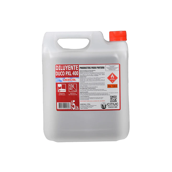 Diluyente Duco PXL 400 Dideval - 5lts 1