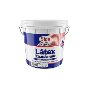 Látex Extracubriente Blanco Sipa 4 Galones - Alto Poder Cubriente