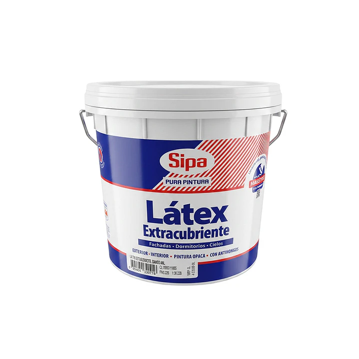 Látex Extracubriente Blanco Sipa 4 Galones - Alto Poder Cubriente 1