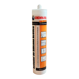 Silicona Acética Blanca Fungicida 280ml