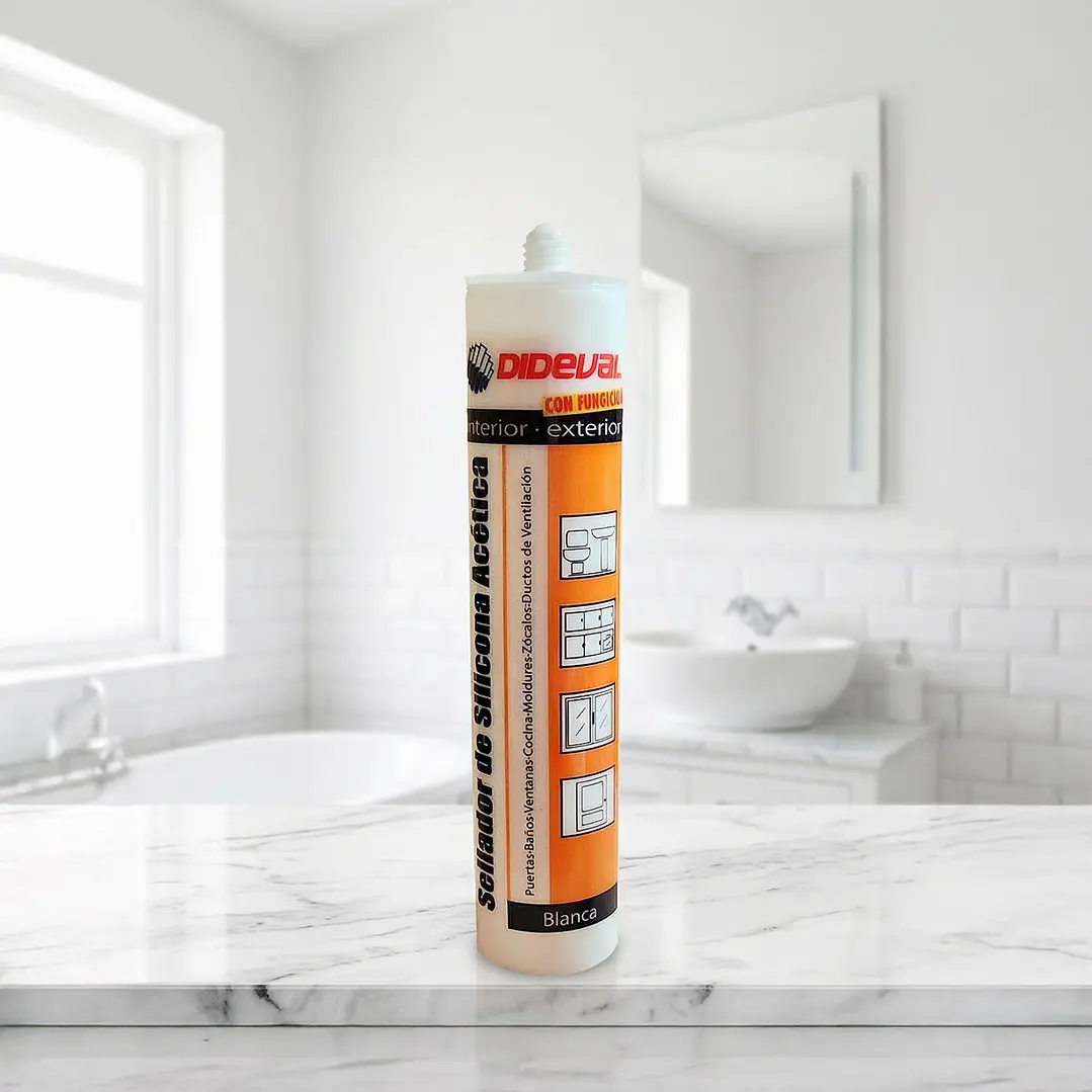 Silicona Acética Blanca Fungicida 280ml 3