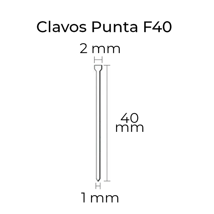 Embalaje Clavos Punta F40 / 12 Cajas 5.000 unidades 4