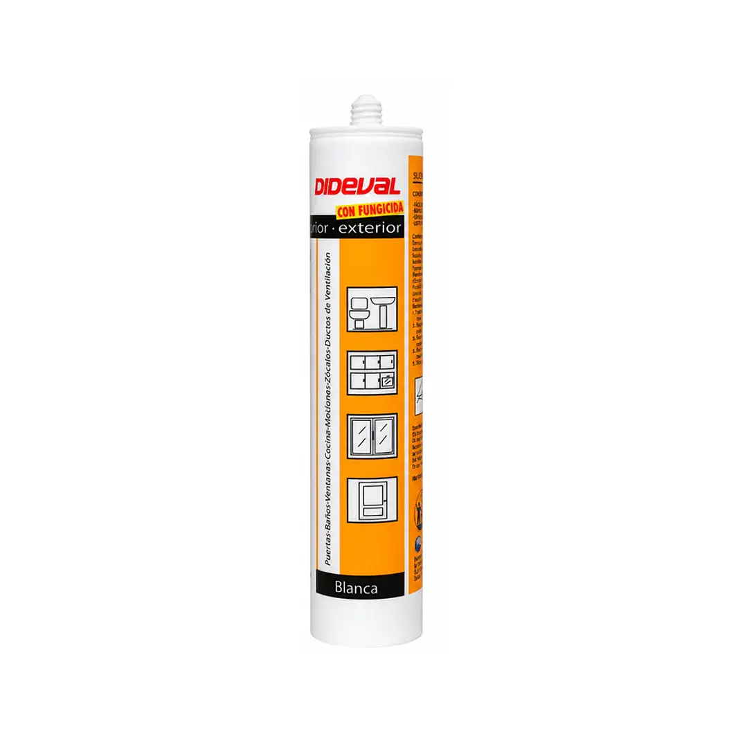 Silicona Acética Blanca Fungicida 280ml 1