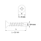 Tornillo Aglomerado (Chipboard) M4 x 25mm American Screw - 100 Unid. - Miniatura 4