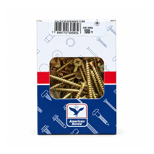 Tornillo Aglomerado (Chipboard) M4 x 50mm American Screw - 100 Unid.