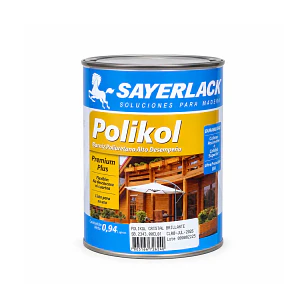 Barniz Polikol Cristal Brillante Sayerlack - 1/4 Galón