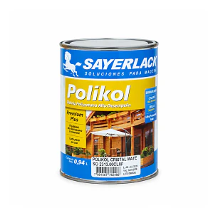 Barniz Polikol Cristal Mate Sayerlack - 1/4 Galón