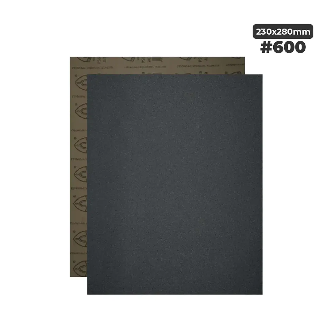 Lija al Agua Klingspor PS 8 A – Pliego 230x280mm – Grano #600 1