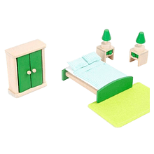 Muebles Miniatura Dormitorio Padres Juguetes de Madera