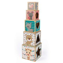 Pirámide de cubos Sophie La Girafe Janod