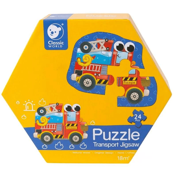 Puzzle Transporte - Classic World