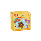 Puzzle 6 en 1 animales - Tooky Toy 