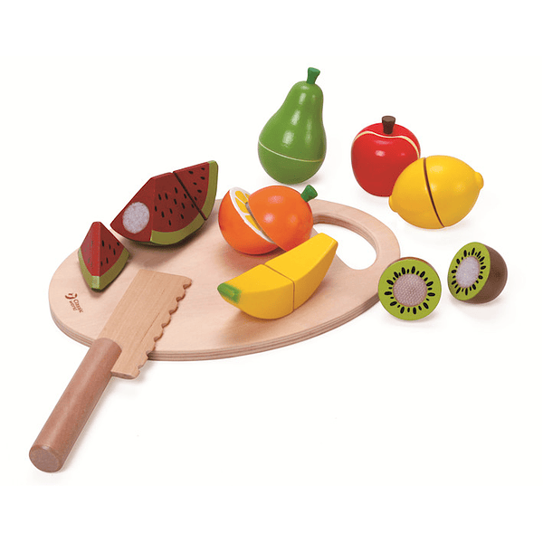 Frutas con Velcro Classic World Juguetes de Madera