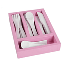 Set de Cocina 36 piezas Madera Juguete Didáctico Rosa Otuti